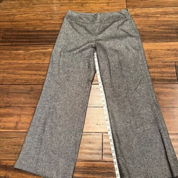 Talbots Classic Wide Leg Tweed Dress Pants Trousers Side Zip Women's Size 6 - Picture 2 of 6
